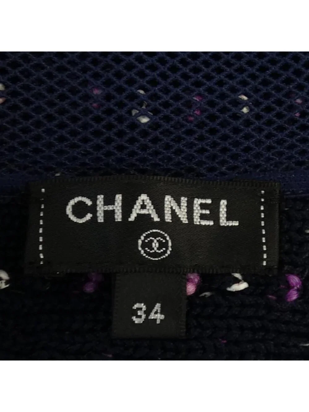Chanel Collarless Jacket Black